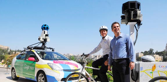 ניר ברקת  מאיר ברנד - מנכ"ל Google ישראל ארוע גוגל - הפעלת שירות Street View   / צלם: אוריה תדמור
